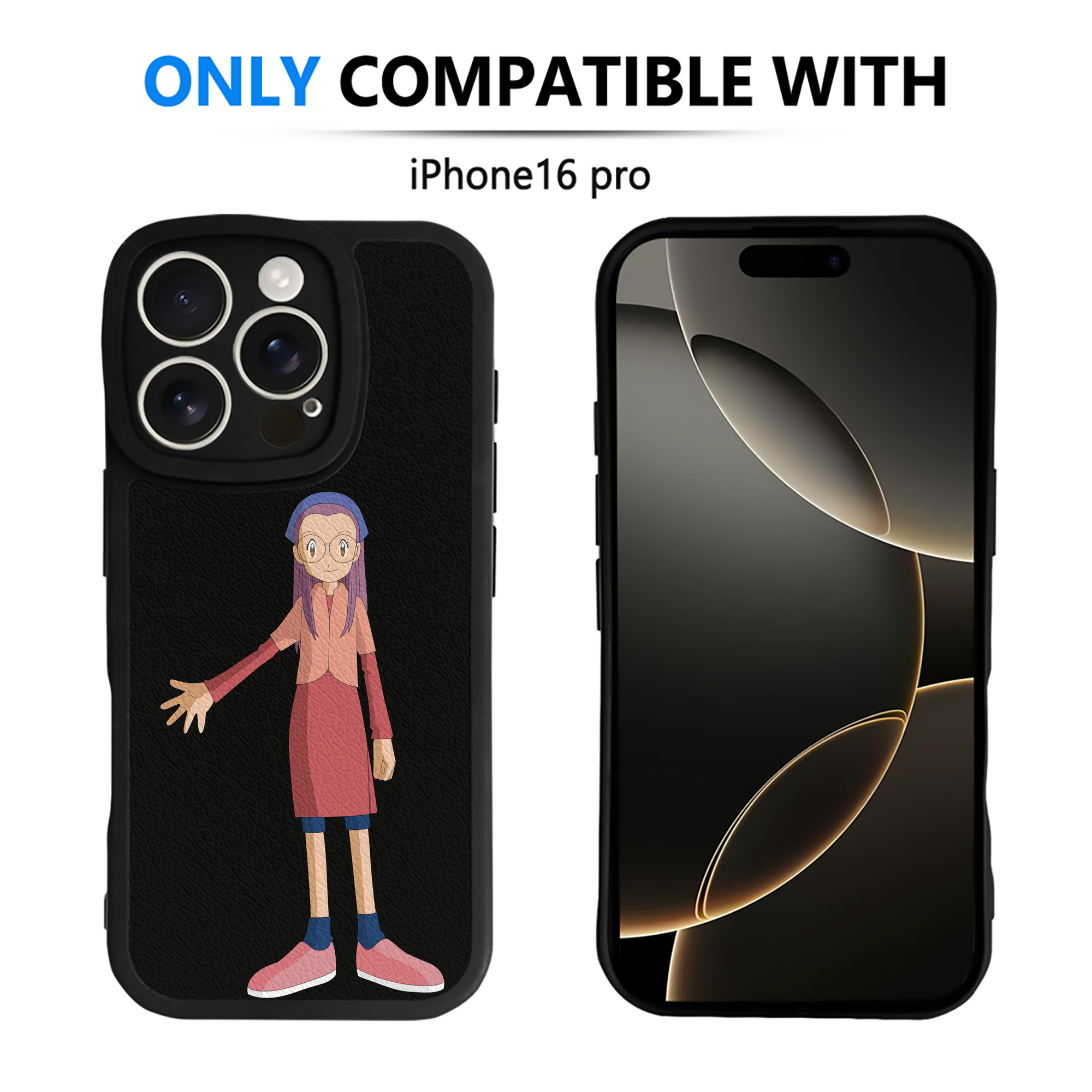 （画像用） Digimon デジタルモンスター/デジモン 【iPhone 16シリーズ対応】シリコンスマホケース（レザー調） 材質：シリコン